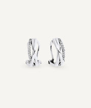 Earrings hoop Sara with zirconia