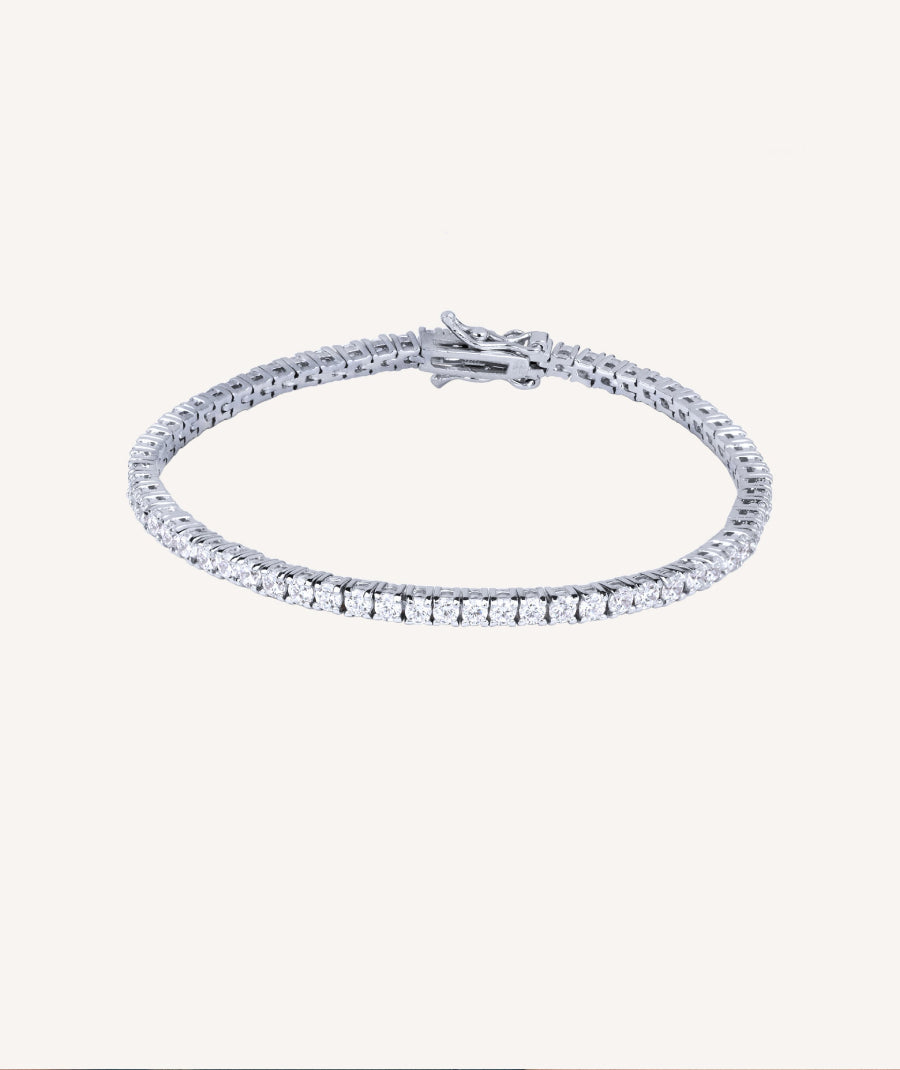 Bracelet 2.5MM Claw-Set Zirconia