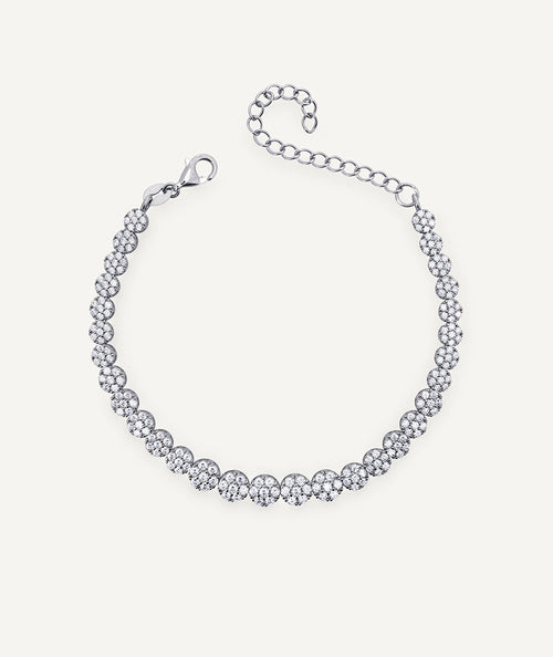 Pulsera fina Fiore de circonitas