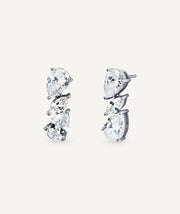 Pendientes triple gotas con circonitas