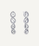 Earrings Tear long with zirconia