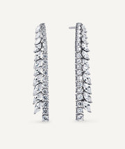 Llum Long Cascade Earrings with Cubic Zirconia