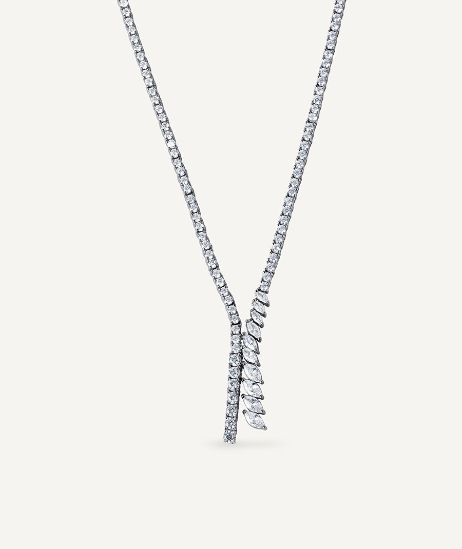 Llum Cascade Cubic Zirconia Necklace