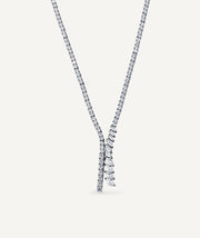 Necklace Llum with Zirconia Cascade