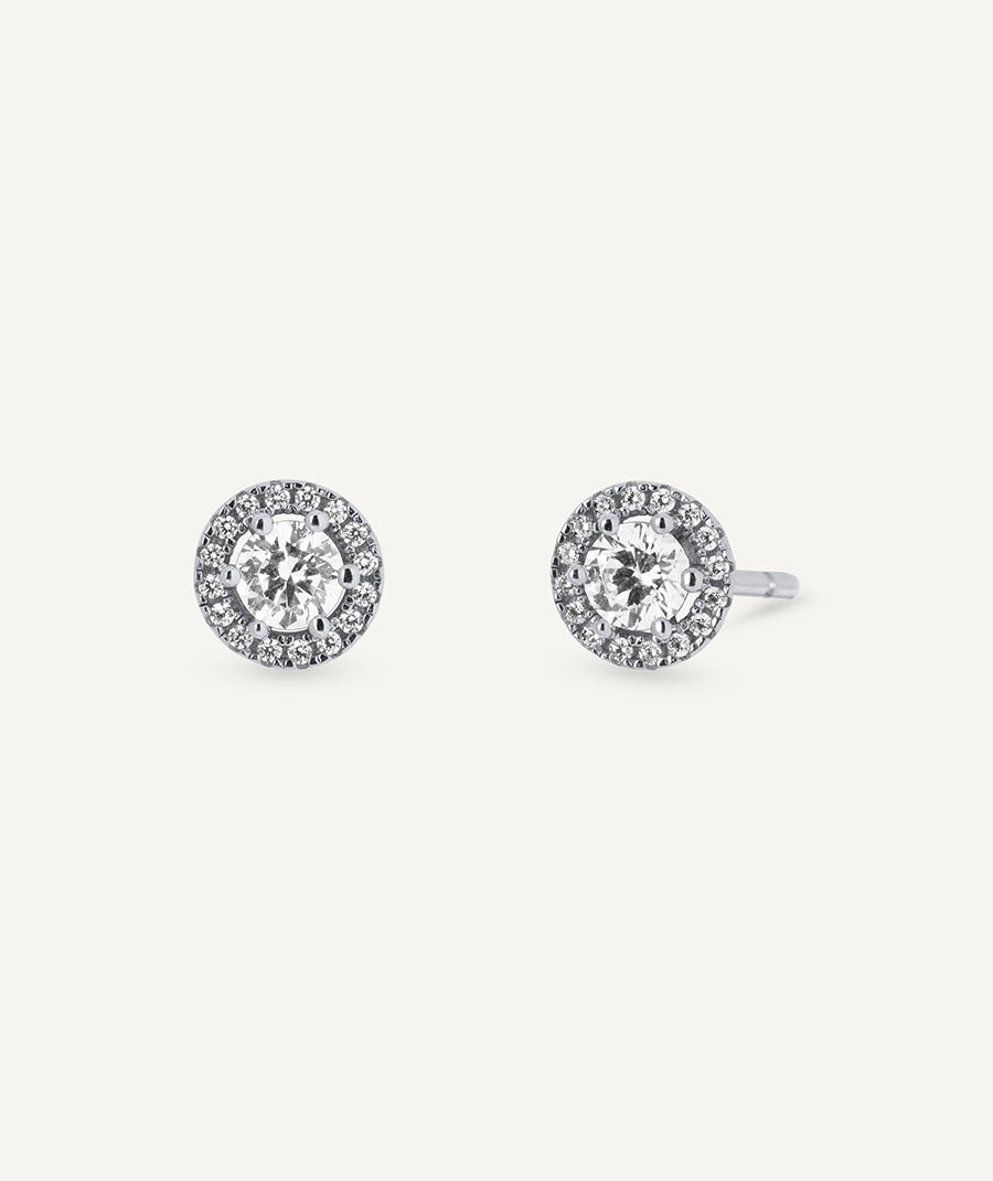 Earrings Luce stud with zirconia stones