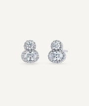 Pendientes bóton Lily de circonitas