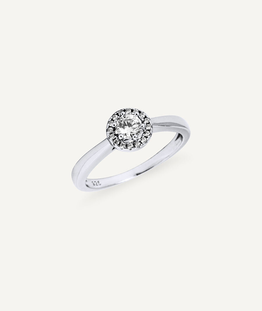 Ring Luce with zirconia stones