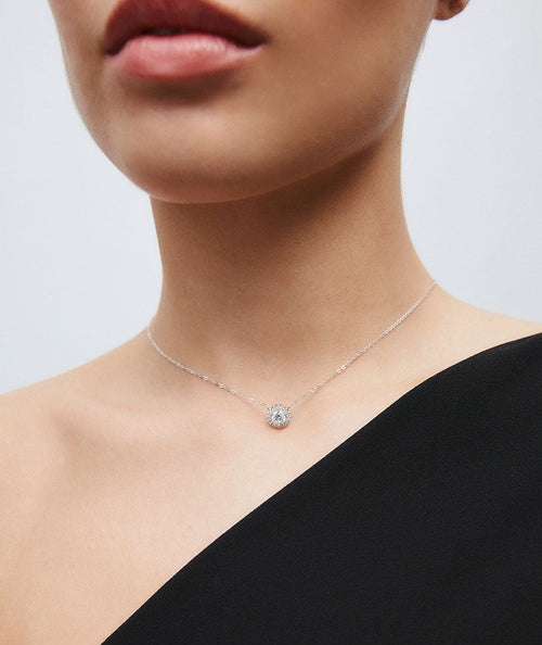 Collar cadena fina Luce de circonitas secundaria