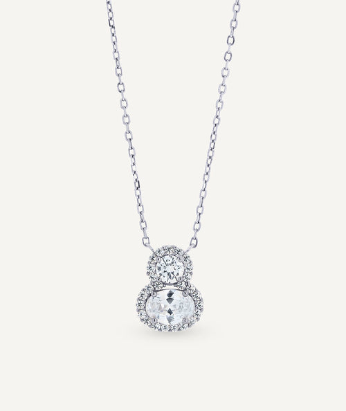 Collar cadena fina Lily de circonitas