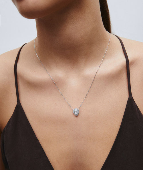 Necklace fine chain Éclat with cubic zirconia secundaria