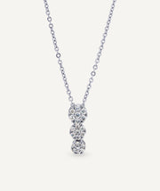 Pendant Fiore cascade with zirconia stones