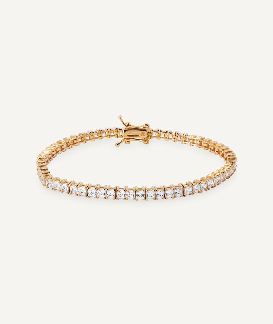 Pulsera fina Luce de circonitas 18 cm