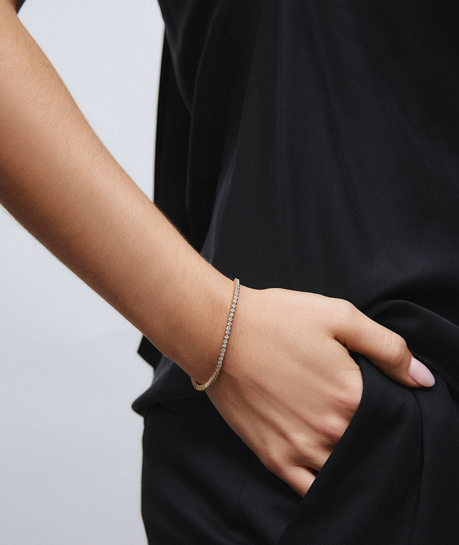 Pulsera Luné de circonitas 16 cm