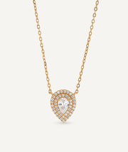 Collar cadena fina Éclat de circonitas