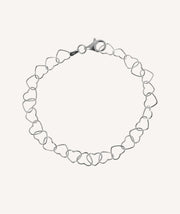 Pulsera Amore colección Clásicos Plata de Ley 925 corazones