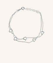 Bracelet chains hearts