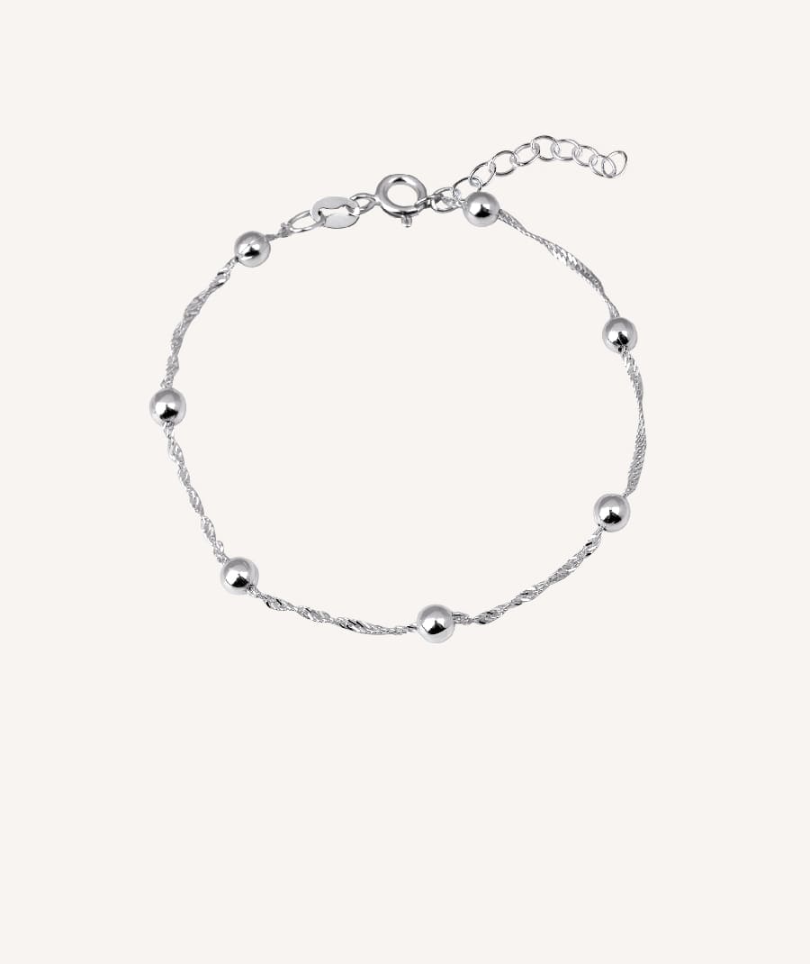 Pulsera con bolas intercaladas Minua