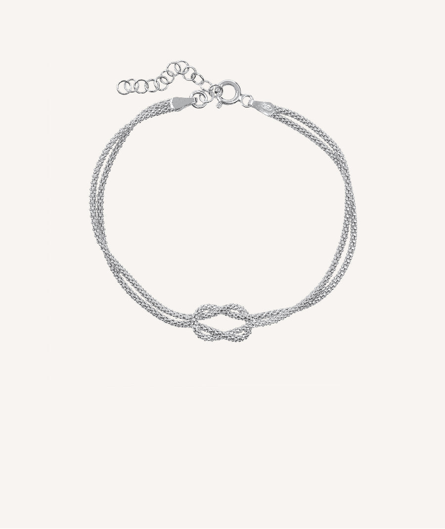 Pulsera doble nudo