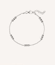Silver Bracelet 3 balls interspersed