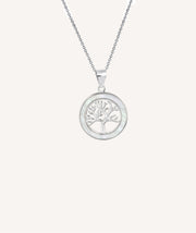Silver Tree of Life Mother of Pearl Pendant
