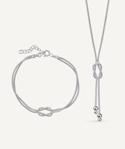 Set pulsera y collar Lazos Eternos