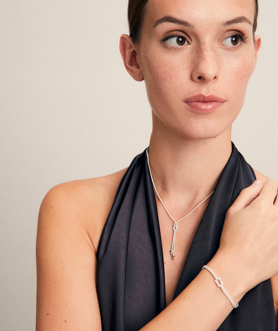 Set Lazos Eternos bracelet and necklace set