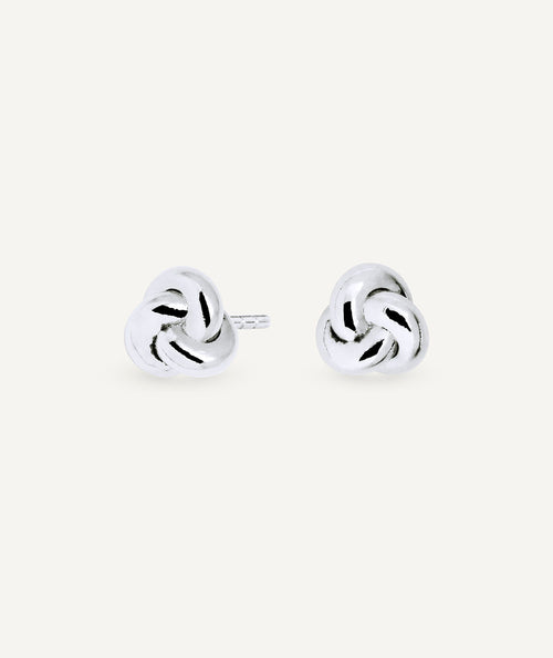 Pendientes botón Trenza