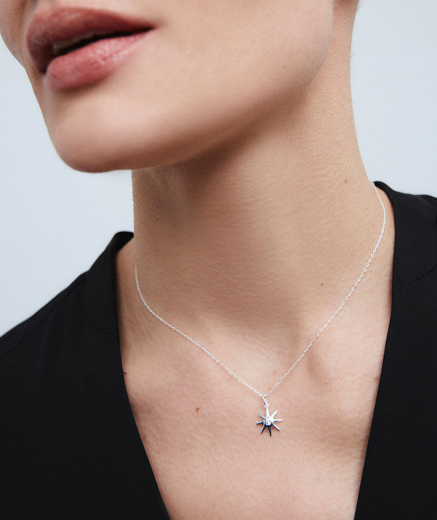 Colgante Sol con circonita