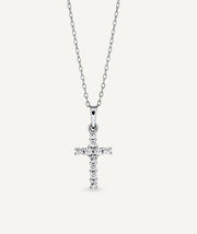 Pendant Cross with zirconia stones