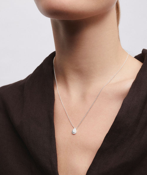 Collar gota Lina con circonitas secundaria