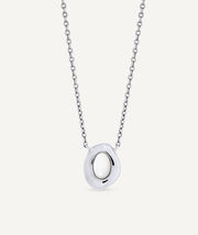 Collar oval Ivoria con madreperla blanca