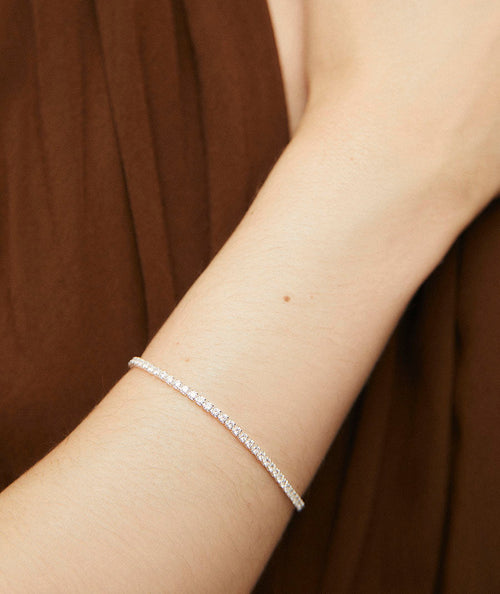 Pulsera fina Lucent con circonitas secundaria