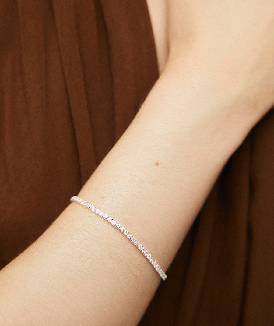 Pulsera fina Lucent con circonitas