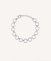 Bracelet Lea Silver plated link circle