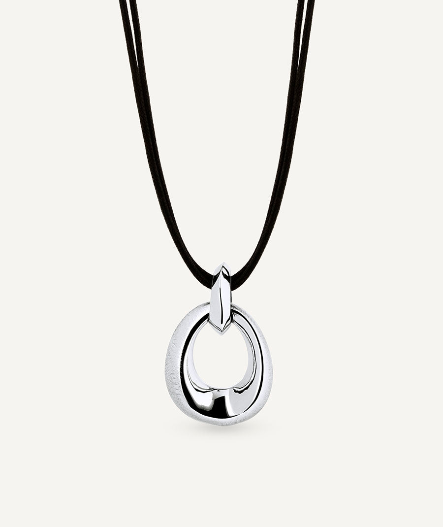 Colgante oval Volumen Textura Dual