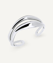 Brazalete espiral liso Waves