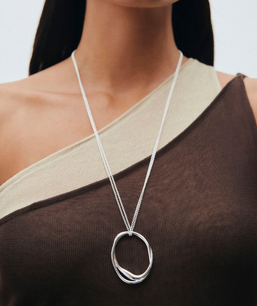 Pendant Irregular Oval Waves