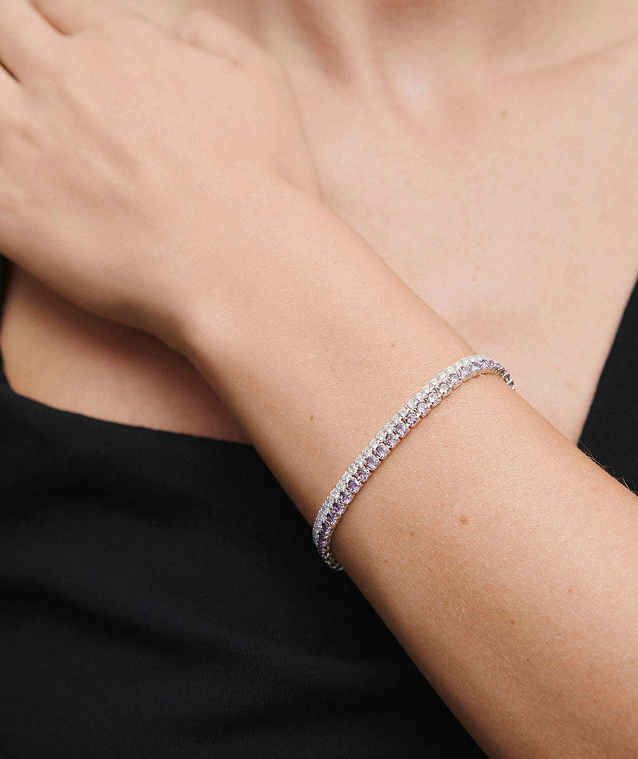 Pulsera fina Lilia de circonitas