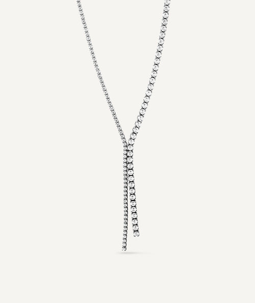 Necklace Lucent zircon cascade
