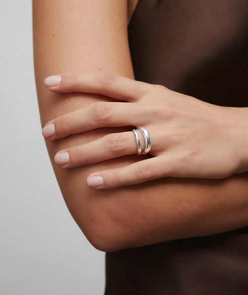 Anillo dúo abierto Allure secundaria