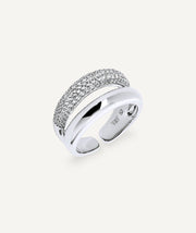 Anillo dúo abierto Allure con circonitas