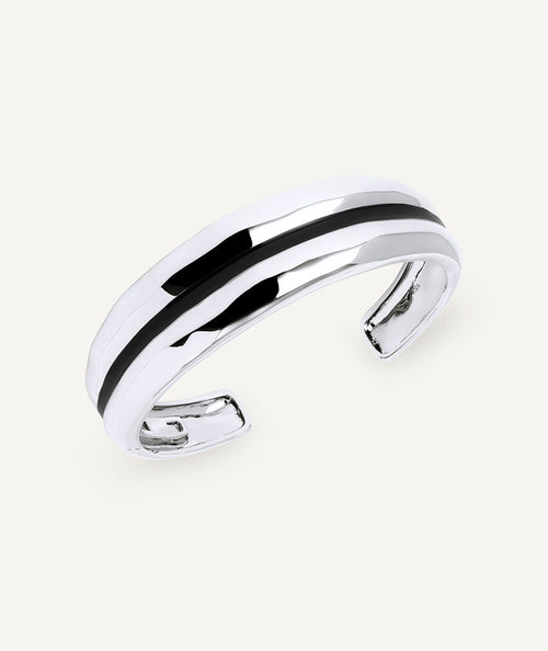 Brazalete dúo Horizonte con esmaltes negro