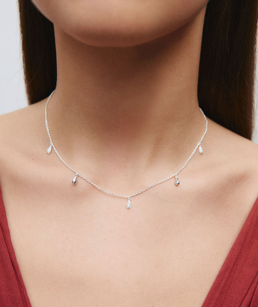 Collar con mini lágrimas Drop