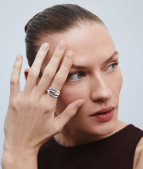 Ring Brisa with strands secundaria