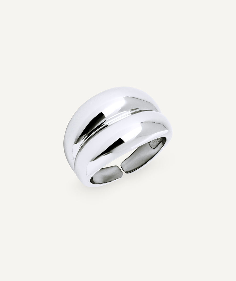Anillo ancho liso Autentic