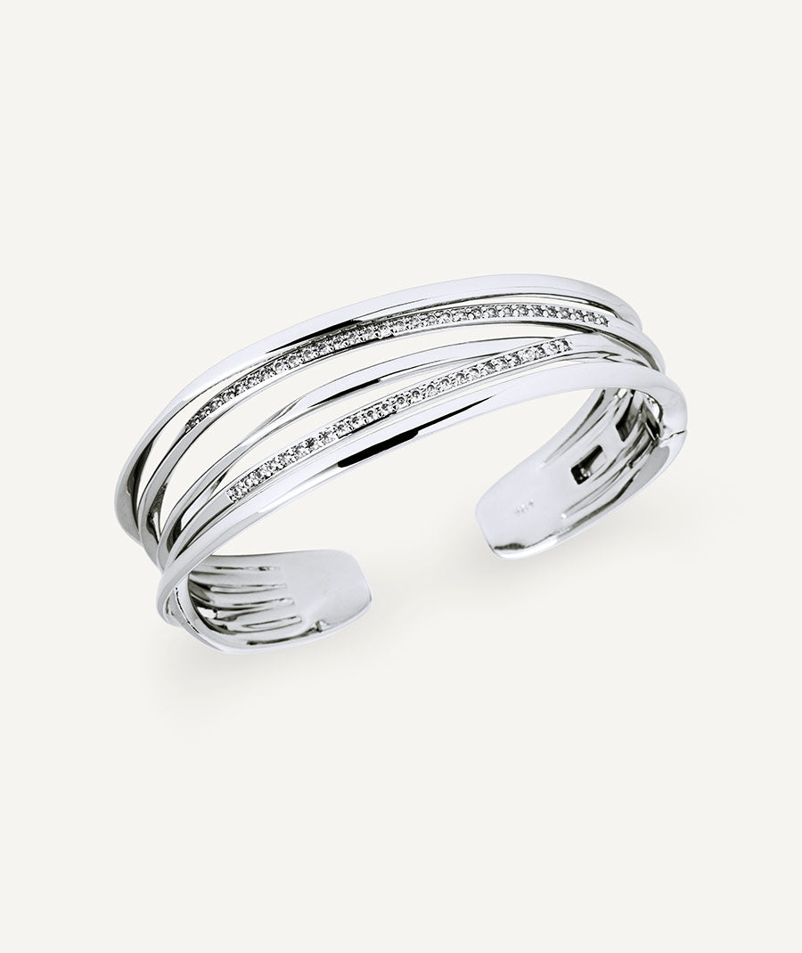 Brazalete Flow con circonitas