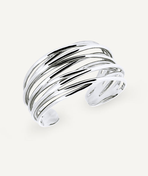 Bracelet Siara rigid with strips