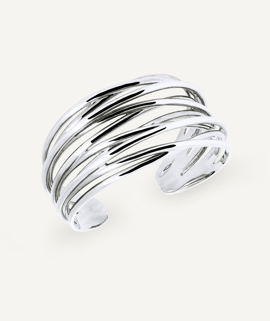 Brazalete rígido con tiras Siara