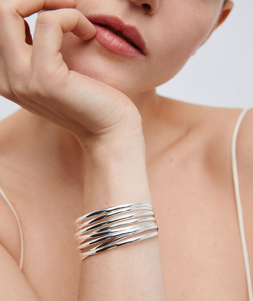 Bracelet Siara rigid with strips secundaria