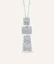 Necklace Horizonte geometric pendant